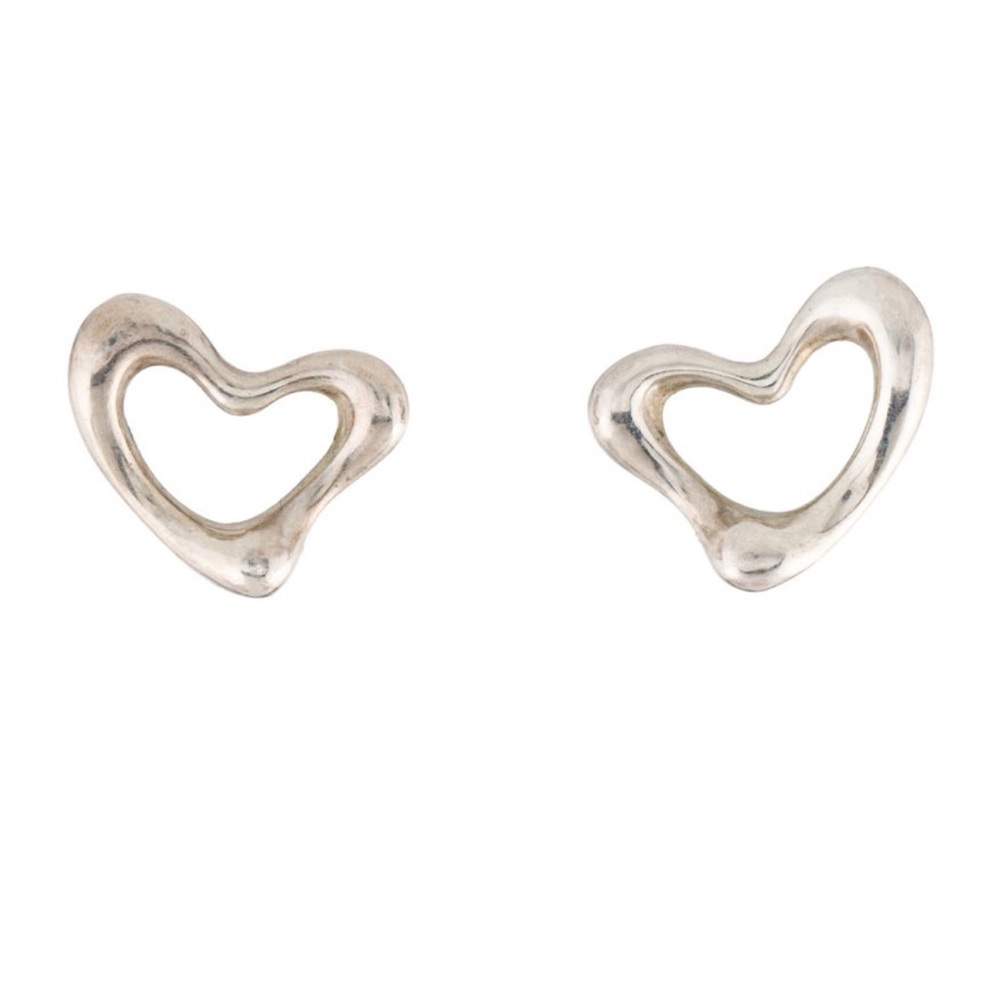 Tiffany Silver Heart-Shaped Earrings
